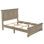 Lit Queen Vintage en Pin de Style Campagne Traditionnel