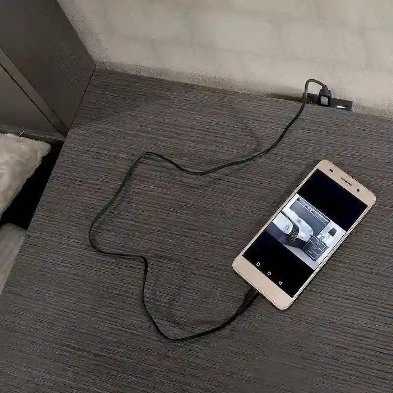 Ensemble de chambre 3 pièces gris | Lit, table de chevet et commode | Éclairage LED et ports USB