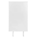 Meuble de Rangement Motif Vague avec 2 Portes et 2 Tiroirs, Réglable, Adapté pour Bureau, Entrée et Salon