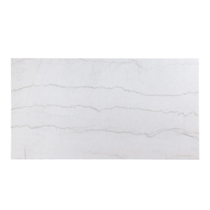 Table à manger en placage de marbre blanc | Design de luxe élégant | Meubles de salle à manger modernes