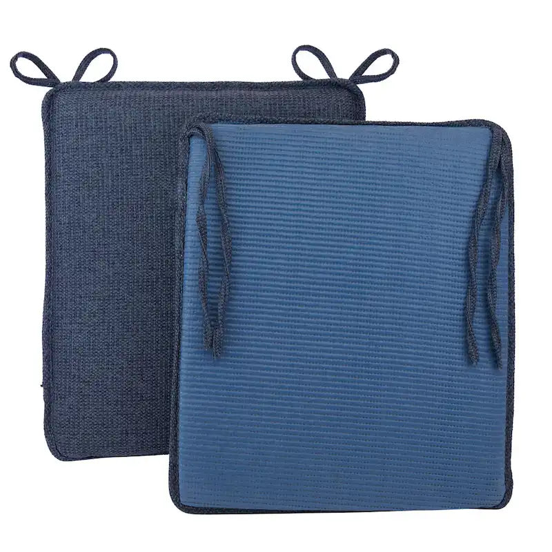 Ensemble de coussins réversibles en chenille pour fauteuil à bascule | Coussin d'assise et de dossier | Attaches antidérapantes