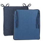 Ensemble de coussins réversibles en chenille pour fauteuil à bascule | Coussin d'assise et de dossier | Attaches antidérapantes