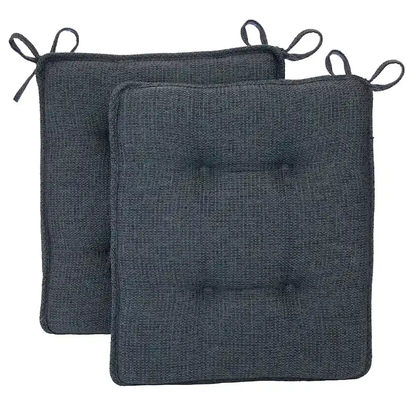 Ensemble de coussins réversibles en chenille pour fauteuil à bascule | Coussin d'assise et de dossier | Attaches antidérapantes