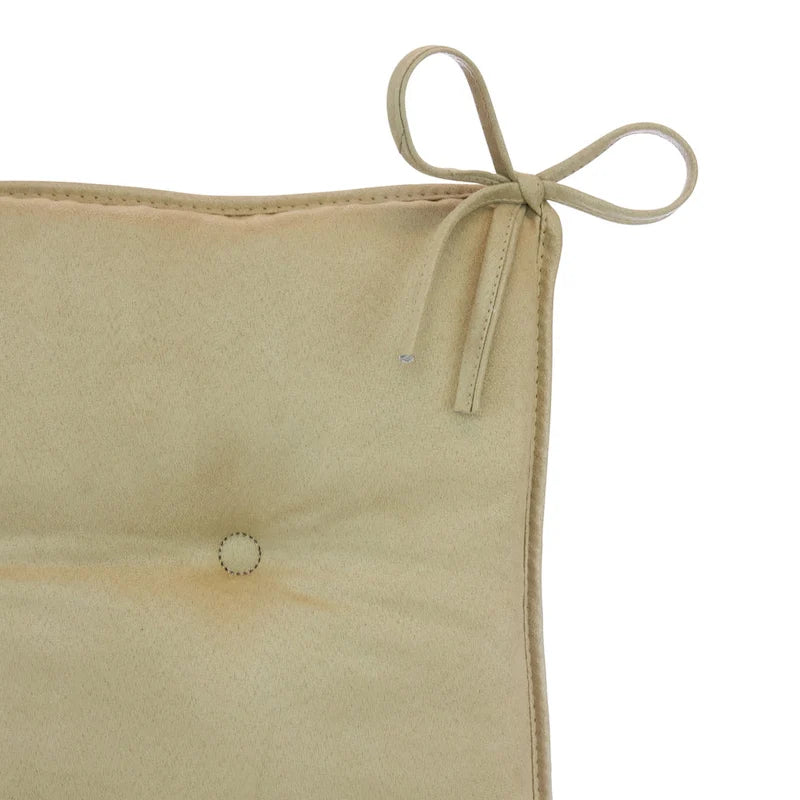 Ensemble de coussins réversibles en chenille pour fauteuil à bascule | Coussin d'assise et de dossier | Attaches antidérapantes