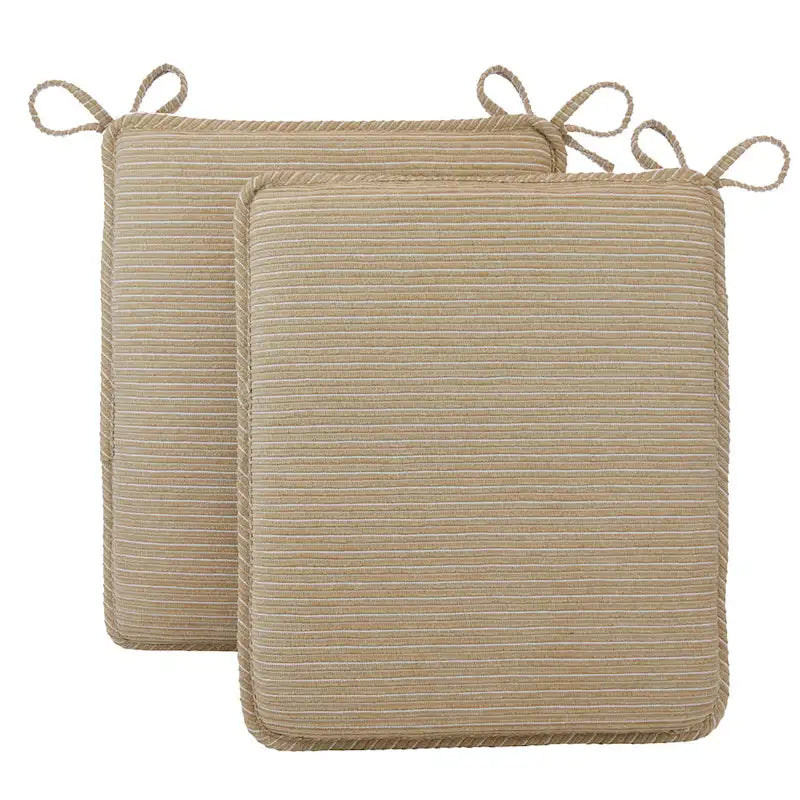 Ensemble de coussins réversibles en chenille pour fauteuil à bascule | Coussin d'assise et de dossier | Attaches antidérapantes