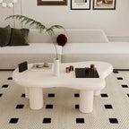 Table basse en bois en forme de nuage pour salon